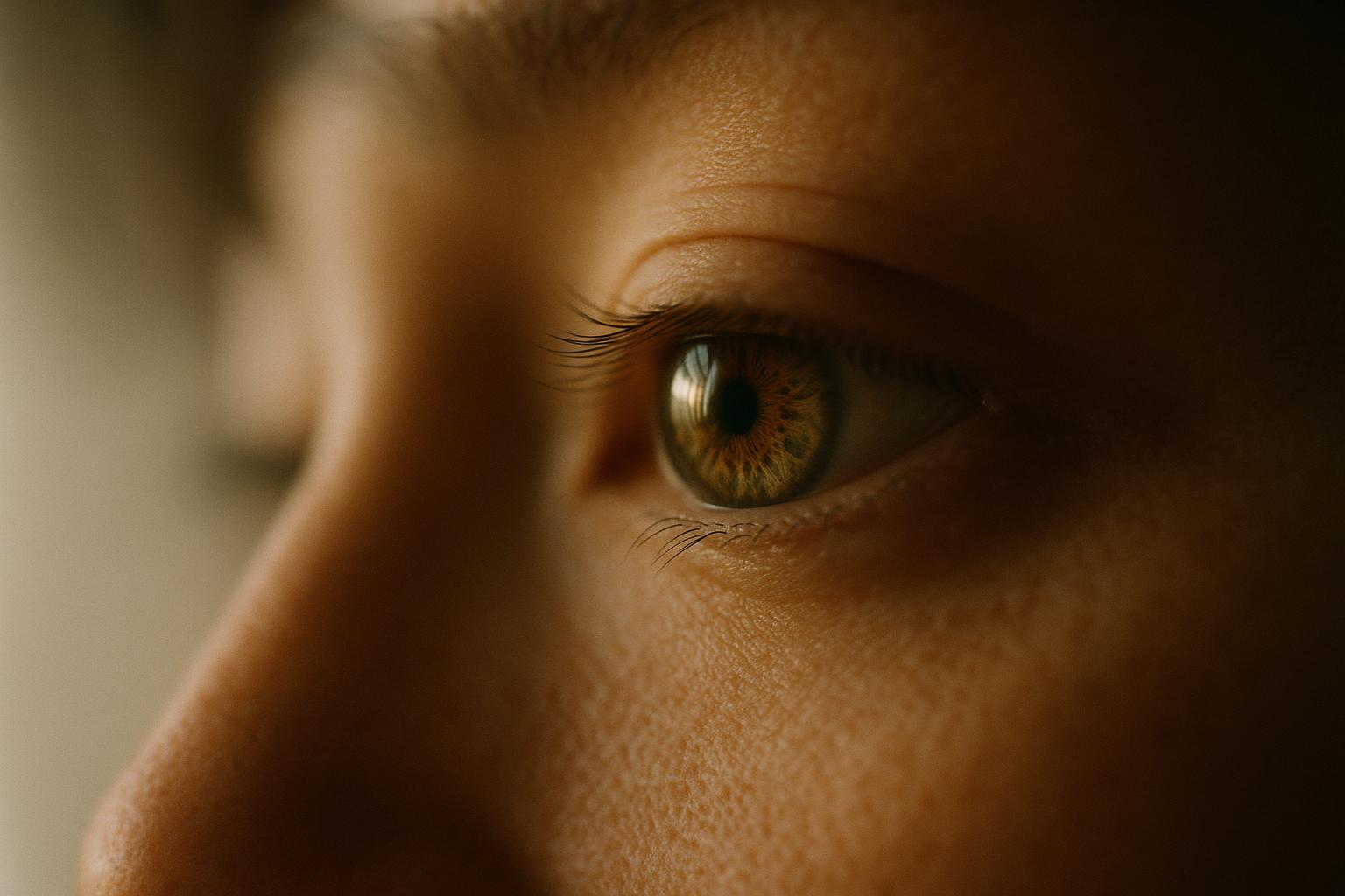 Close up of calm eye